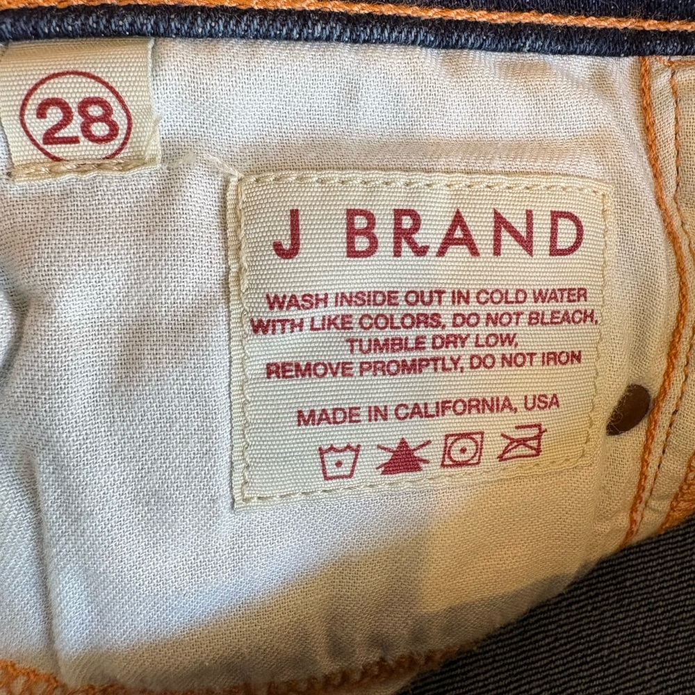 J Brand Flare Leg 800 Ink Dark Wash Jeans Sz 28 Y2K Denim Excellent Preowned - Picture 11 of 14